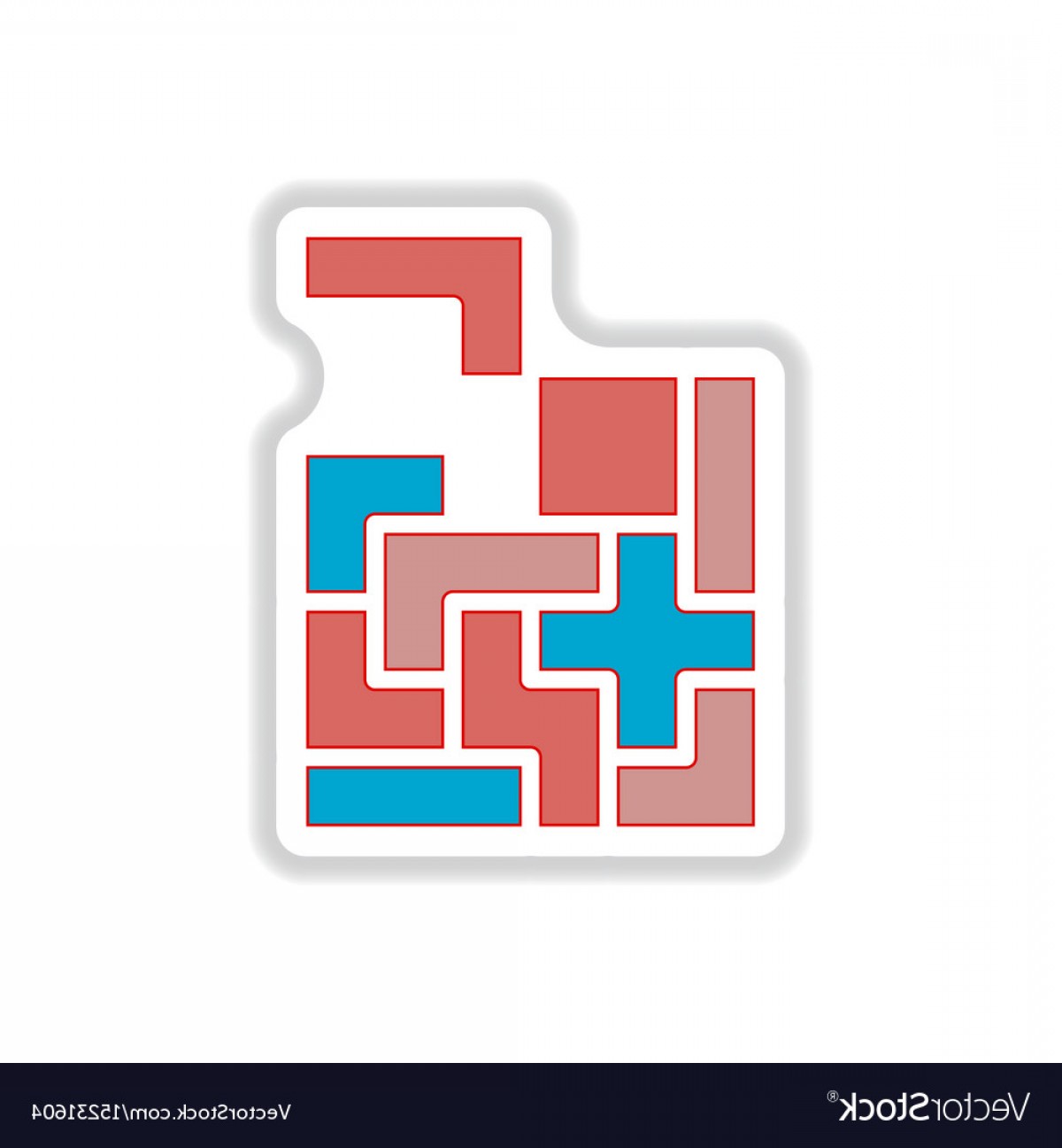 In Paper Sticker Style Tetris Vector Handandbeak 1200x1296 In Paper Sticker Style Tetris Vector Handandbeak