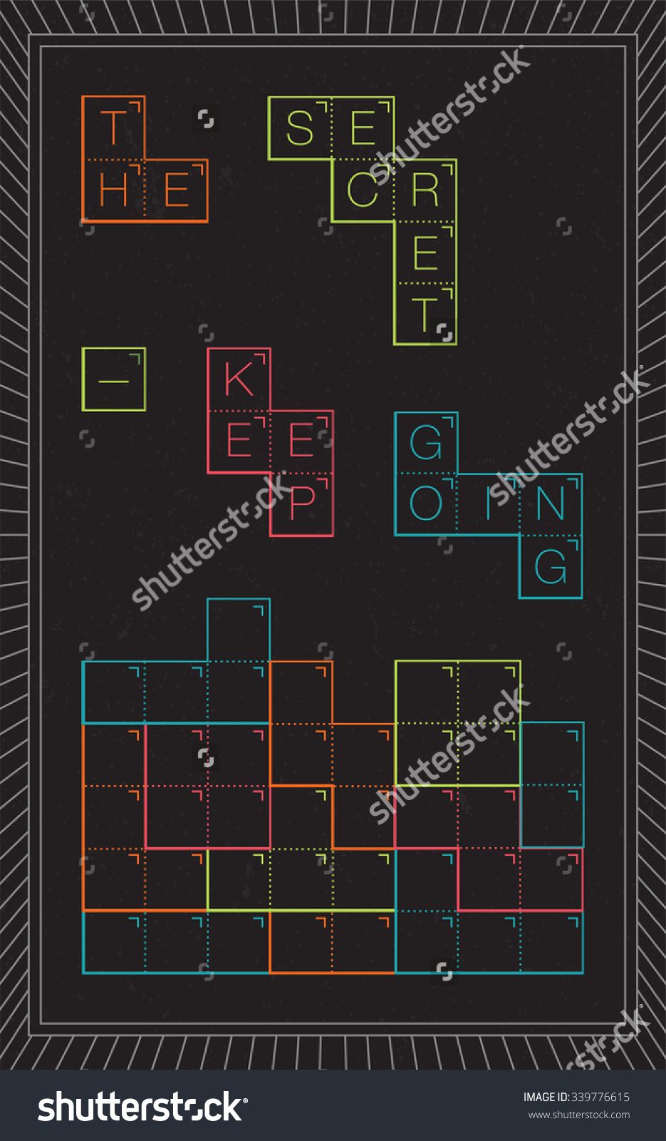 Vector Poster With Motivation Quote Secret 935x1600 Vector Poster With Motivation Quote Secret