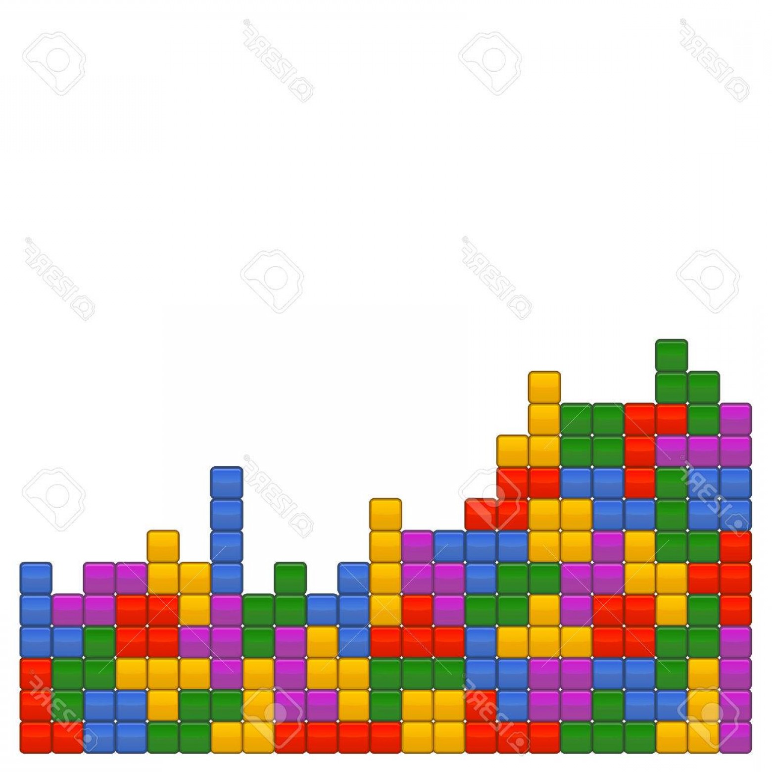 Photostock Vector Game Brick Tetris Template On White Background 1560x1560 Photostock Vector Game Brick Tetris Template On White Background