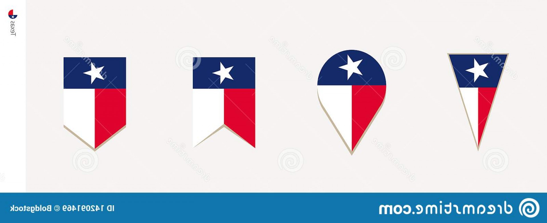1920x784 Texas Flag Vector Studiogrfx
