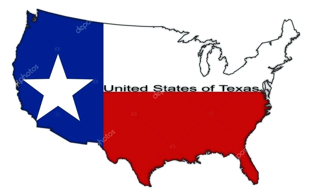 1024x646 Texas Flag Map