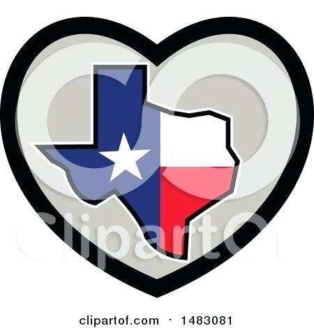 450x470 Texas Flag Map