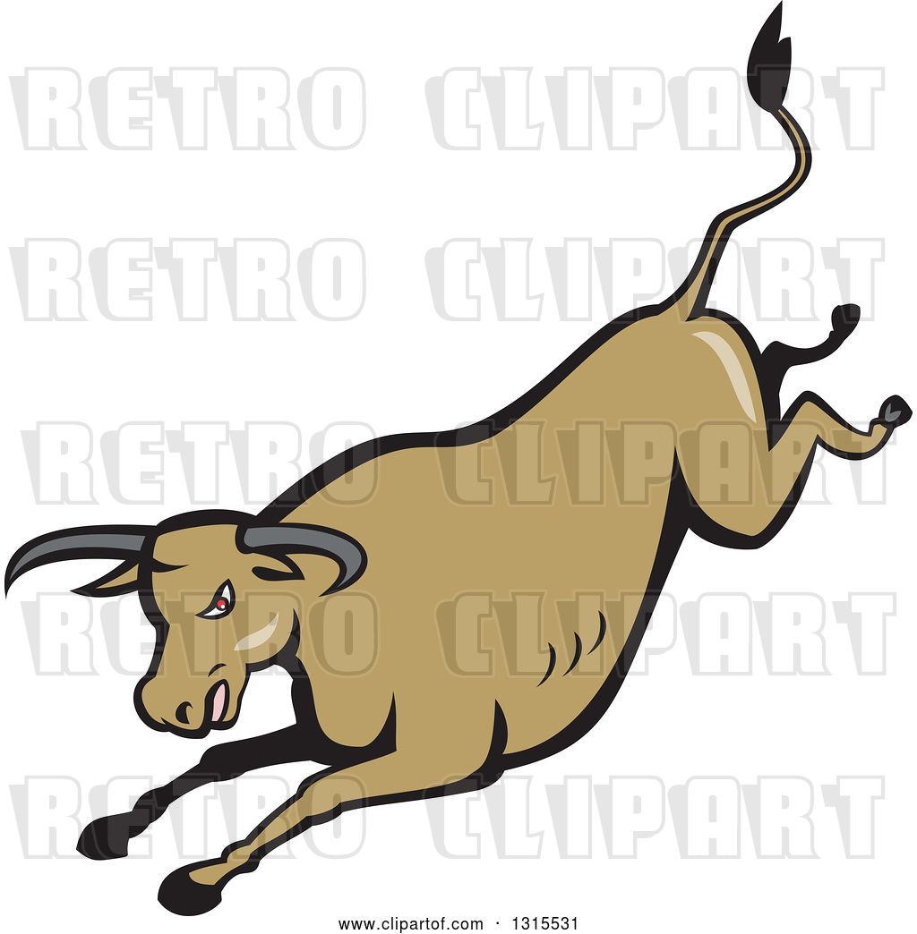 Vector Clip Art Of Retro Cartoon Styled Running Brown Texas 1024x1044 Vector Clip Art Of Retro Cartoon Styled Running Brown Texas