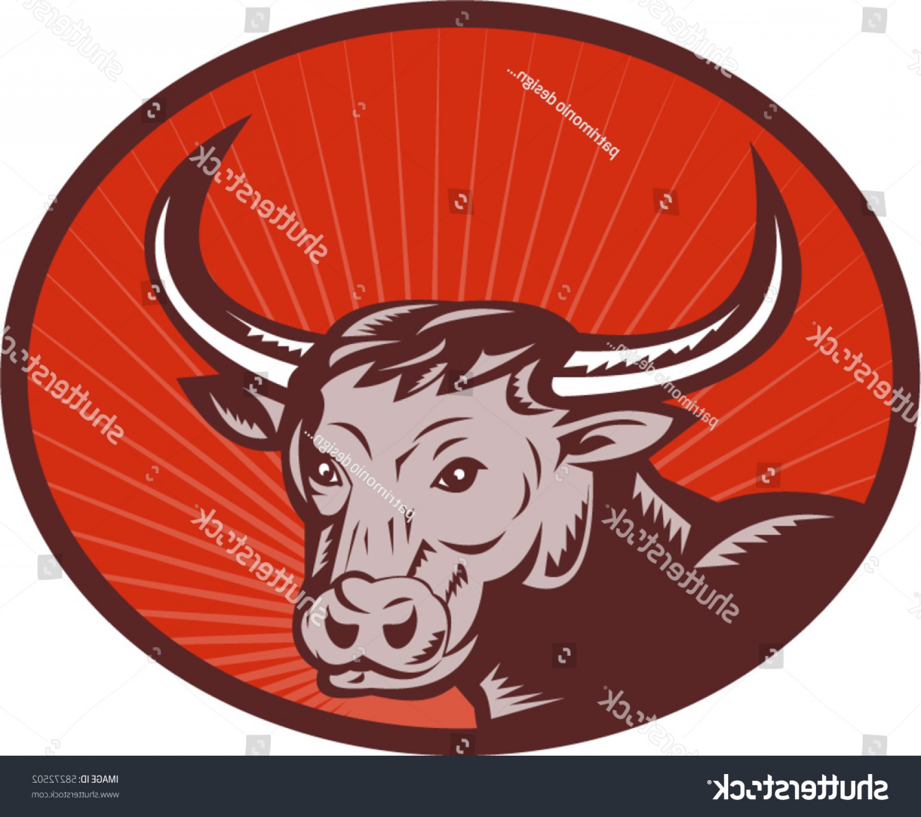 Vector Illustration Texas Longhorn Bull Set Handandbeak 1800x1598 Vector Illustration Texas Longhorn Bull Set Handandbeak