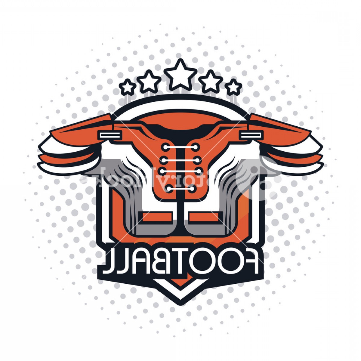 Football Chest Protector Colorfull Icon And White Background 1200x1200 Football Chest Protector Colorfull Icon And White Background