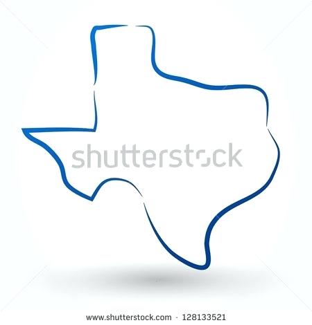 Texas Map Outline 450x470 Texas Map Outline