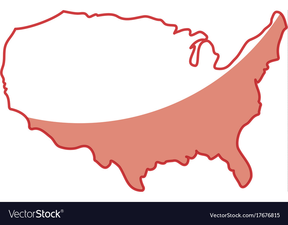 United States Map Silhouette Royalty Free Vector 1000x780 United States Map Silhouette Royalty Free Vector