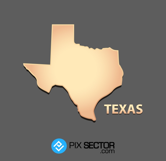 665x647 Texas Map Vector Free Download