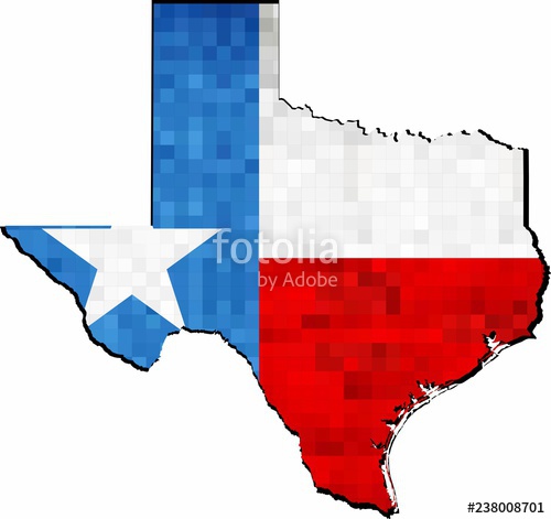 500x471 Grunge Texas Map With Flag Inside