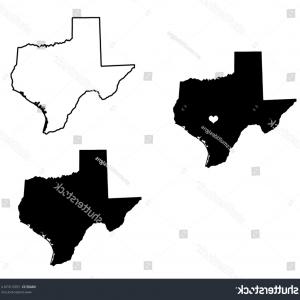 300x300 Photostock Vector Texas American State With Flag Silhouette