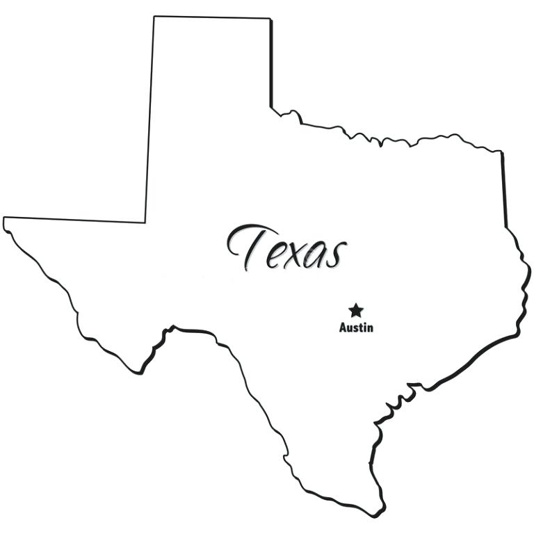 Texas Outline Vector At Collection Of Texas Outline Vector Free For Personal Use 3364