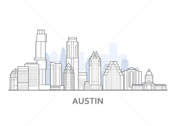 600x428 Austin City Skyline, Texas