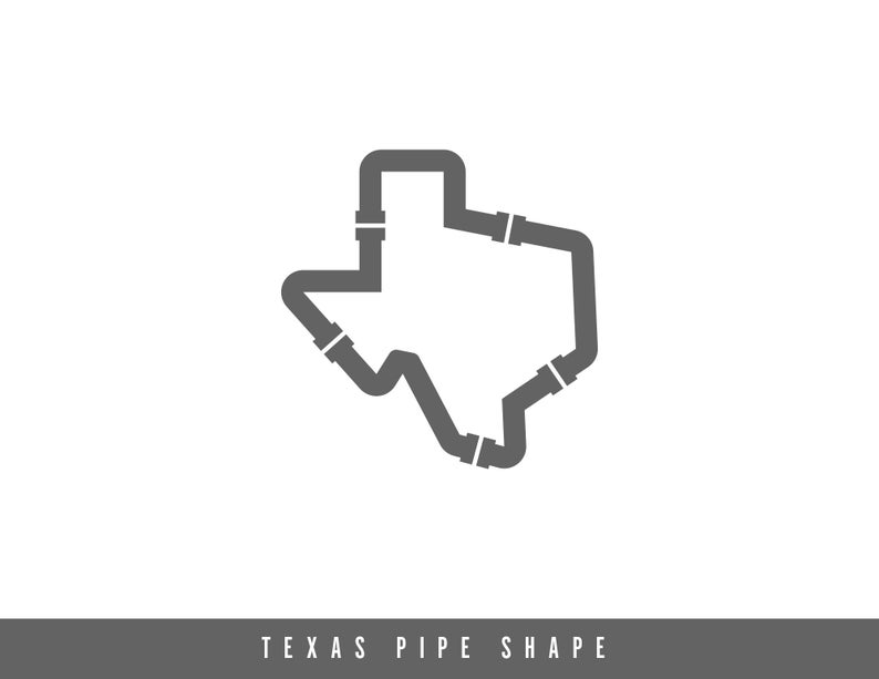 794x613 Texas Pipe Shape Vector Etsy