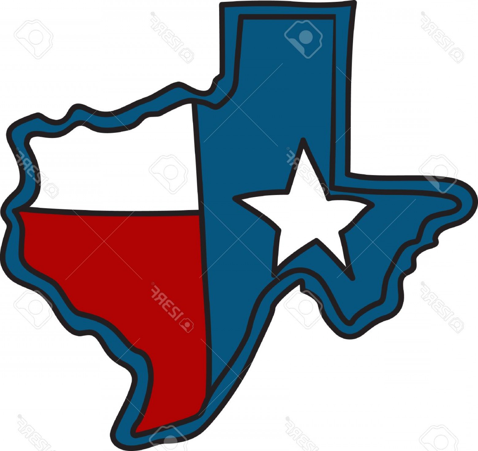 1560x1471 Photostock Vector The Shape Of The Lone Star State Filled