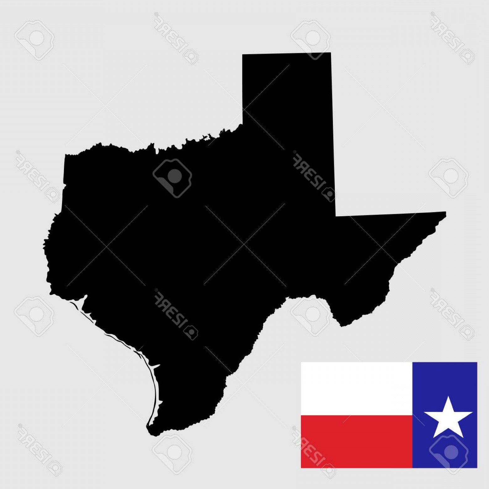 1560x1560 Texas Flag Vector Studiogrfx