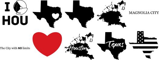 526x200 Texas Outline Free Vector Art