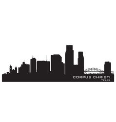 238x250 Corpus Christi Texas Skyline Detailed Silhouette Vector Image As