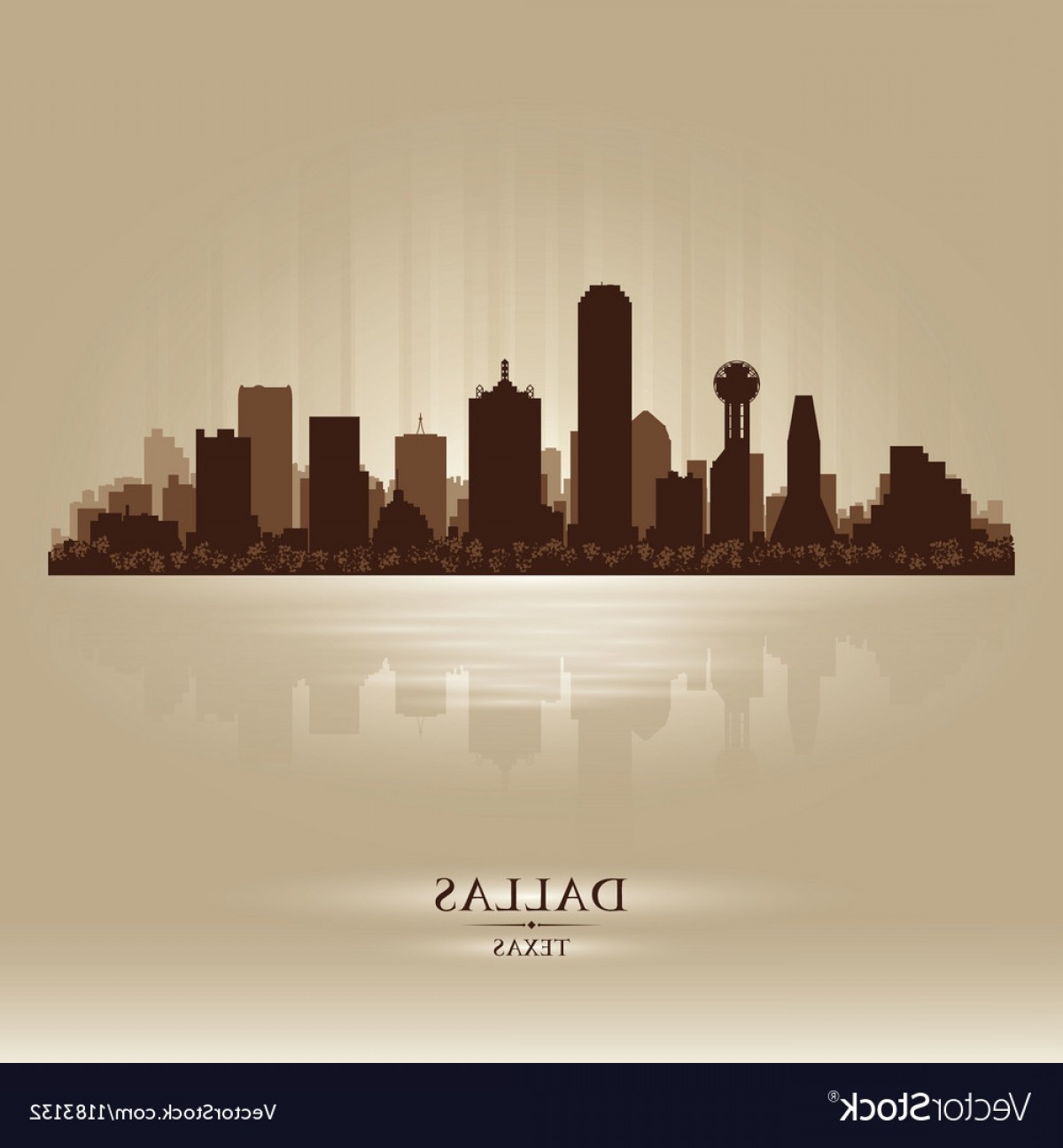 1200x1296 Dallas Texas Skyline City Silhouette Vector Soidergi