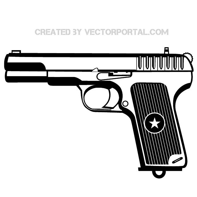 660x660 Gun With Texas Star Sign Free Vector