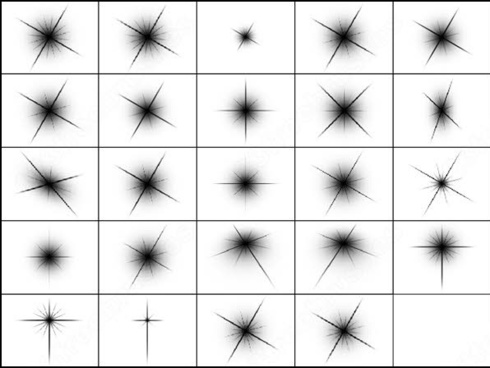 490x368 Texas Star Vector Photoshop Brushes Download