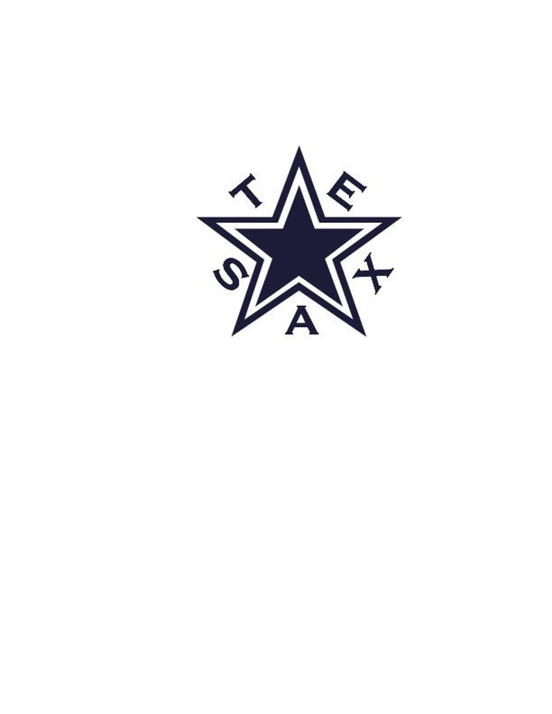 794x1028 Dallas Cowboys Texas Star Vector Logo Etsy