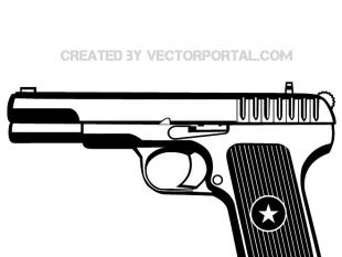 310x233 Gun With Texas Star Sign Free Vector Free Vectors Ui Download