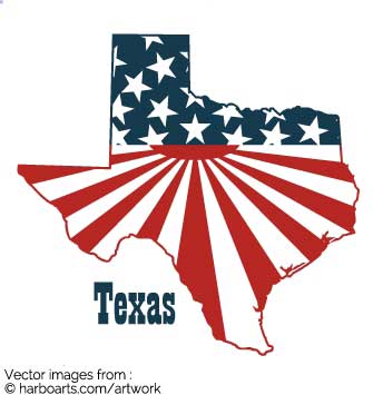 335x355 Download Texas State Bumper Sticker Sunray Flag Design