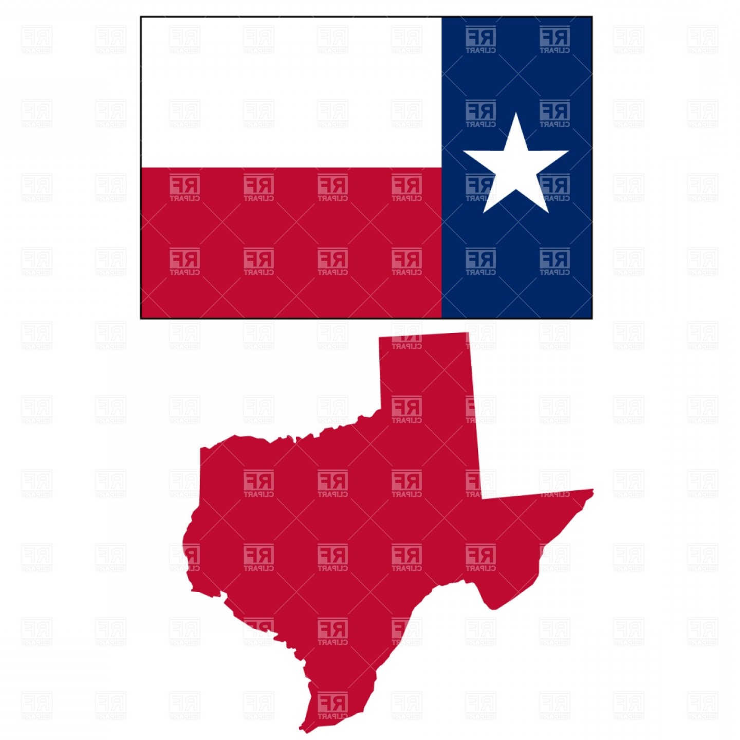 1440x1440 Texas State Map And Flag Vector Clipart Createmepink