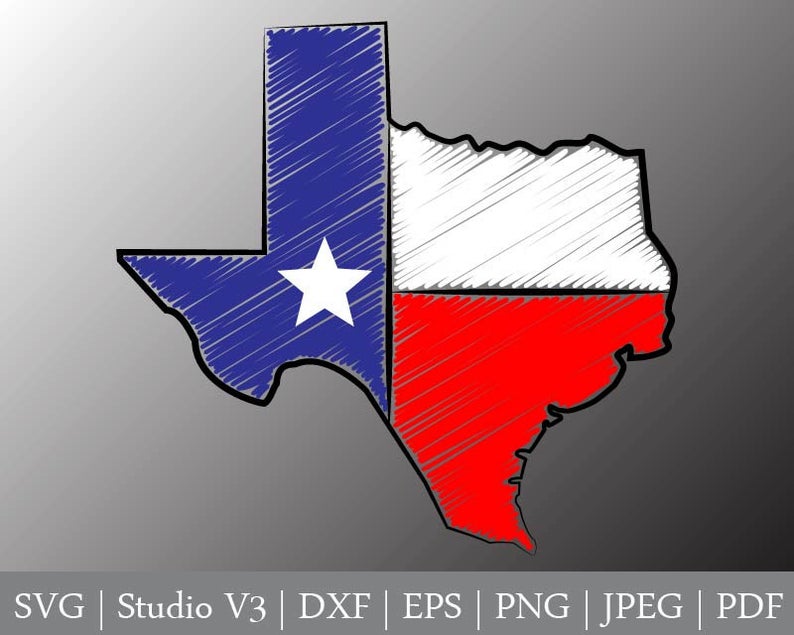 794x635 Texas Flag Map Stylized Texas State Flag Download Etsy