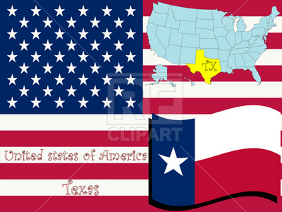 400x300 Texas State Outline And Flag Vector Image Of Signs, Symbols, Maps