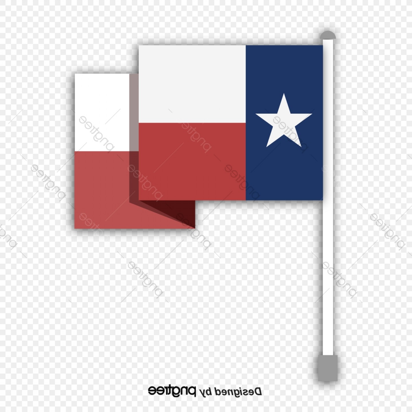 1440x1440 Flat Folding Flagpole Texas State Flag Hoodamathrun
