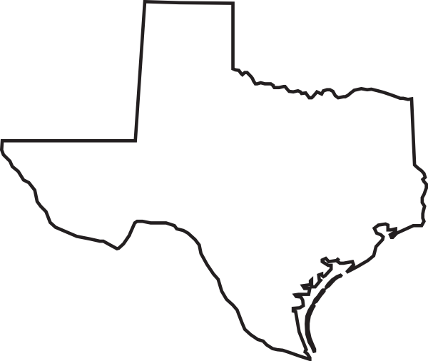 Texas State Outline Vector