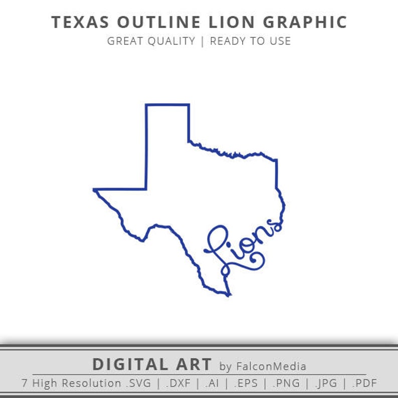 794x794 Texas Lions Texas Texas State Outline Texas Etsy