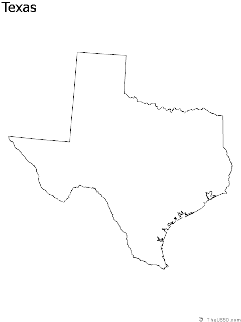 480x640 Texas State Blank Outline Map Apartment Texas Outline, State