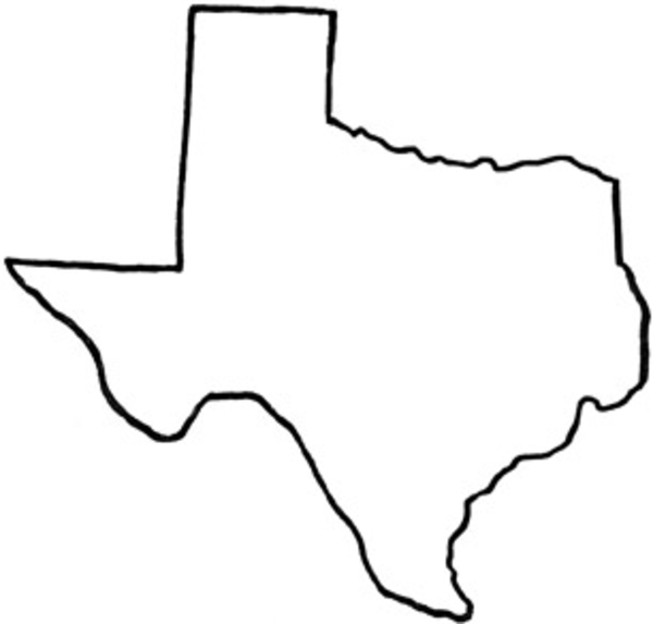 600x573 Texas State Vector Silhouettes Clip Art Images
