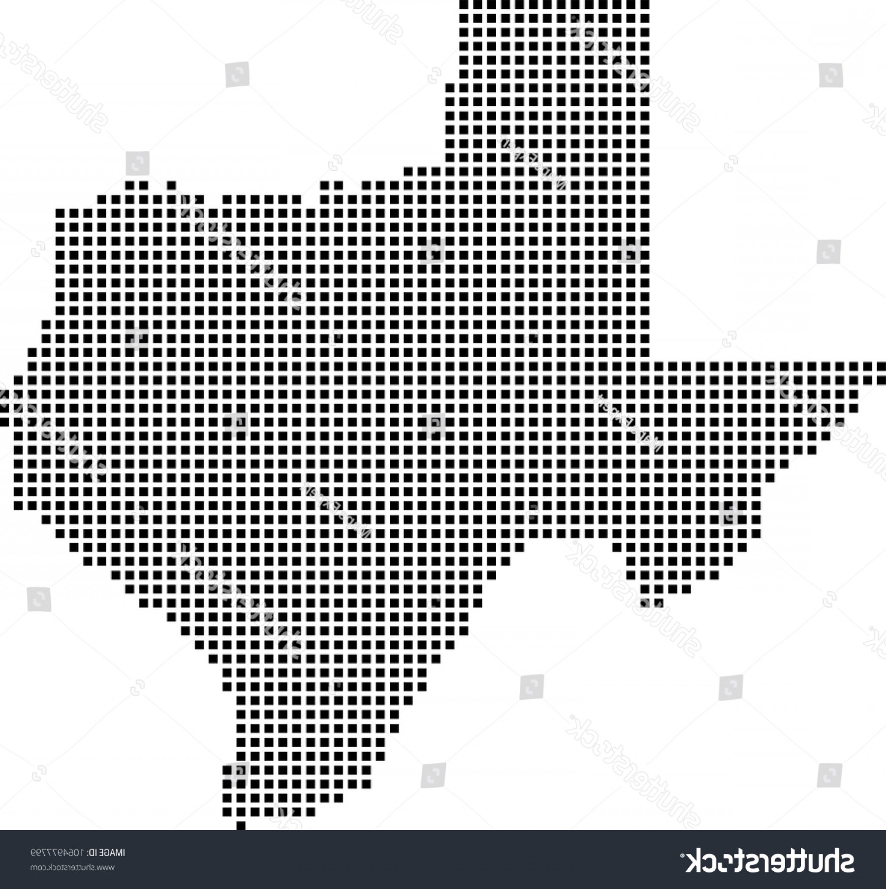 1800x1807 Texas State Usa Map Dots Vector Savoyuptown
