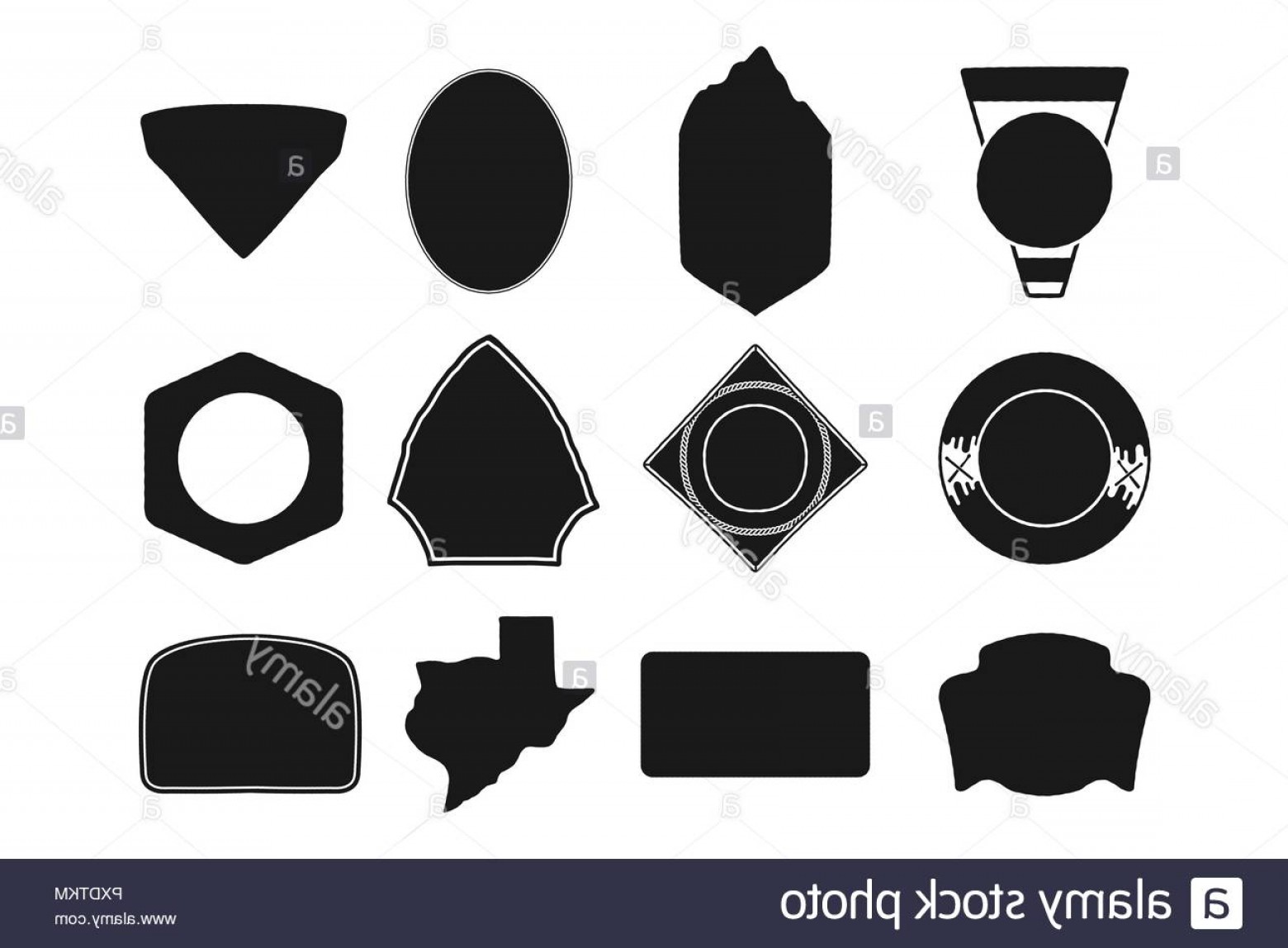 1560x1148 Set Of Black Camping Badge Shapes Included Texas State Silhouette