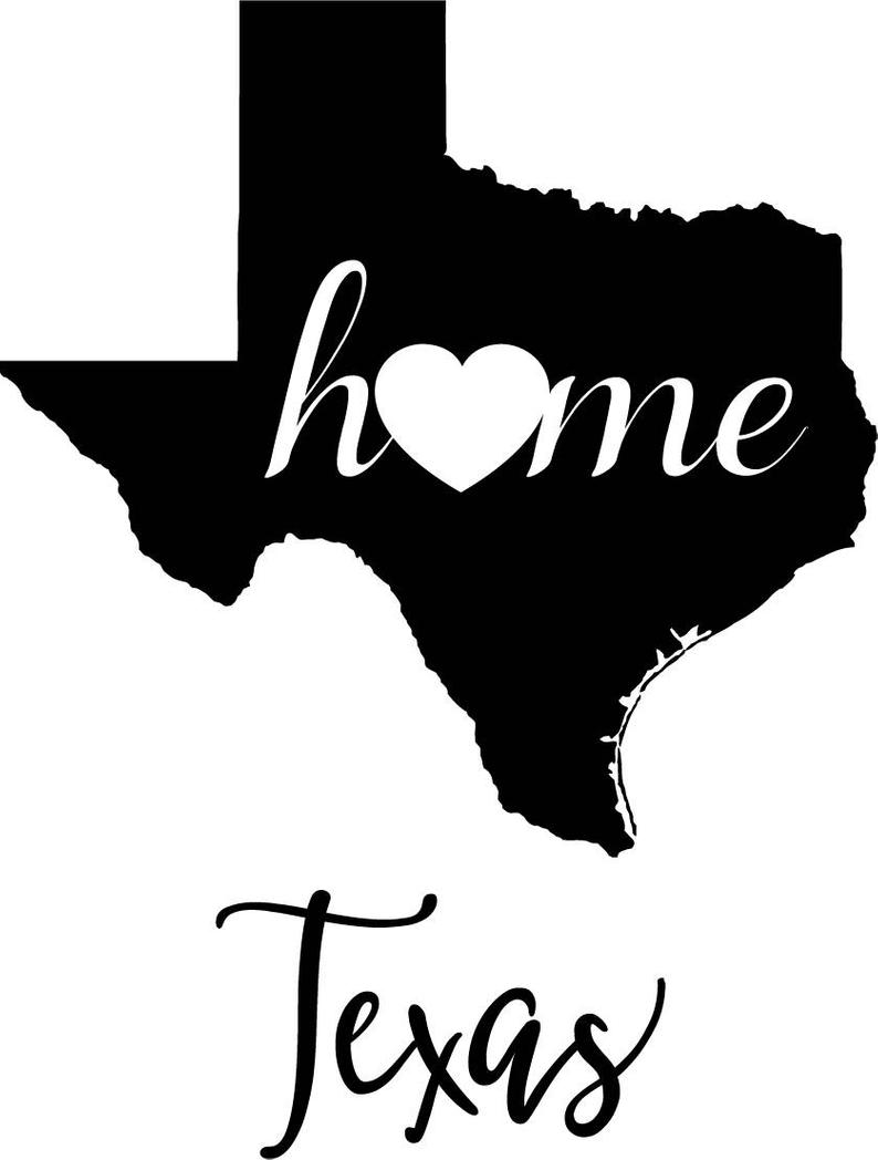 794x1048 Texas State Map Digital Png Vector Graphic Etsy
