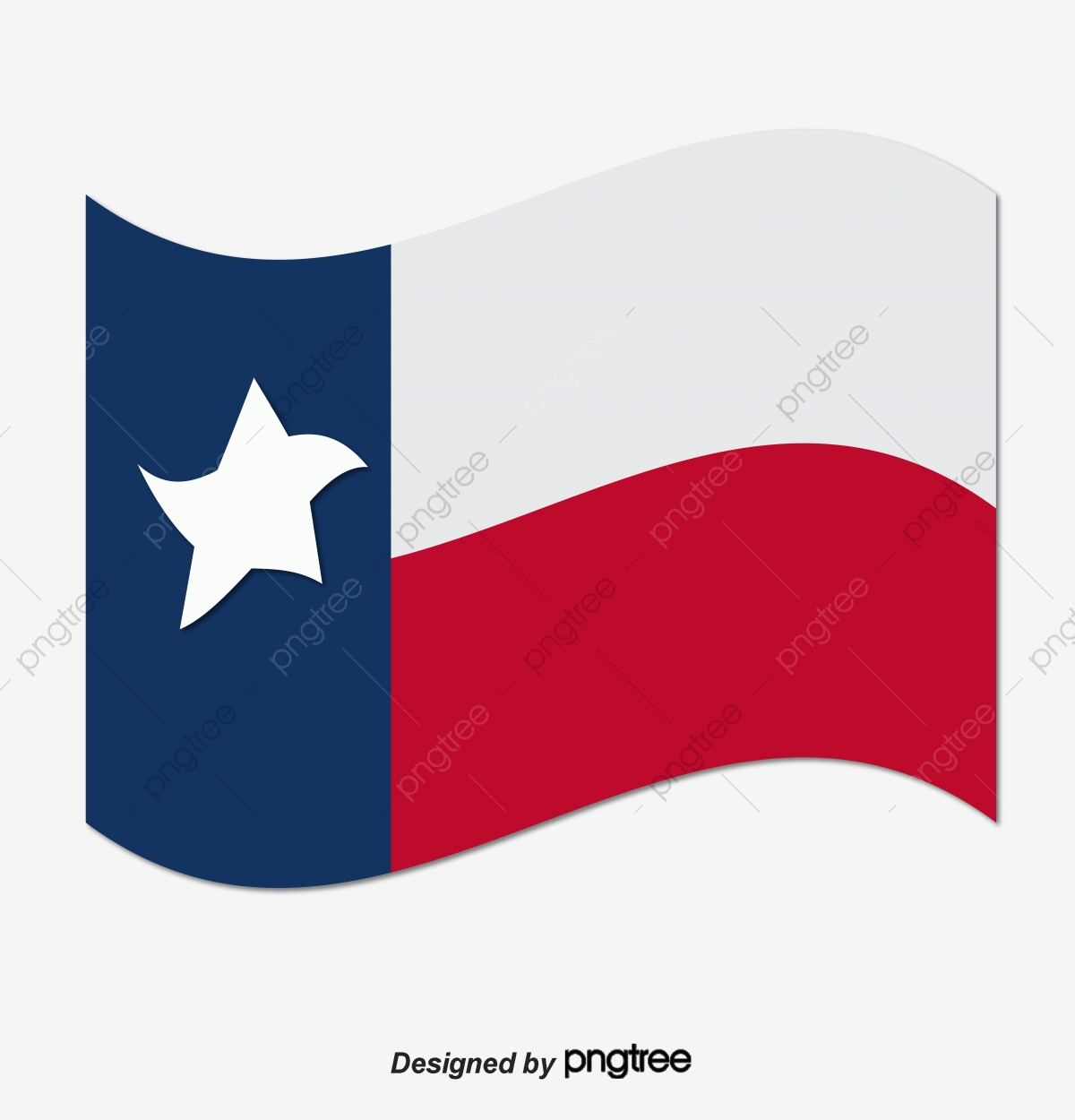 1200x1250 Hand Painted Simple Texas State Flag, National Flag, State Flag