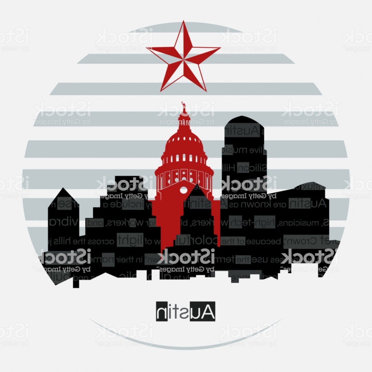 1228x1228 Austin Silhouette Vector Round Label Gm Handandbeak