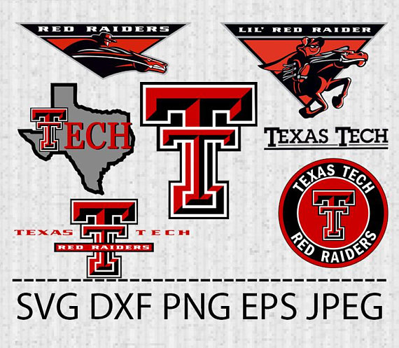 570x497 Texas Tech Red Raiders Logo Vector Layered Silhouette