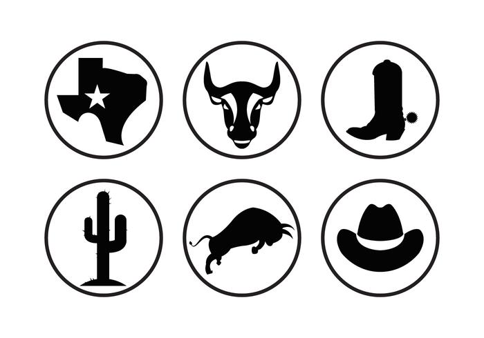 700x490 Texas Vector Icons