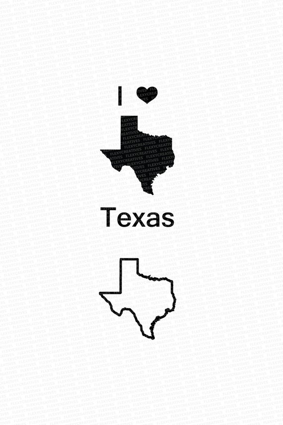 570x855 Texas Vector State Clipart Texas Clip Art Texas Map Clip Etsy