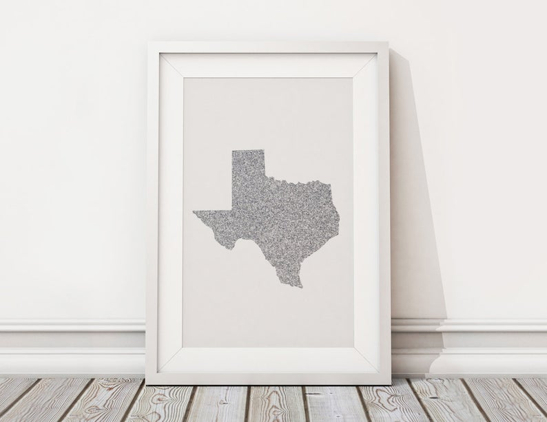 794x613 Printable Vector Art Texas State Silhouette Glitter State Etsy