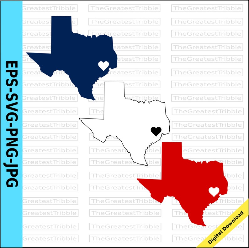 794x793 Texas Houston Heart Map Png Vector Graphic Clip Etsy