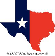 192x194 Texas Vector Art