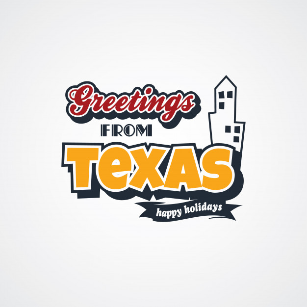 626x626 Texas Vacation Greetings Theme Vector Art Illustration Vector
