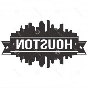 300x300 Houston Texas Skyline Souvenir Travel Vector Wallkeeper