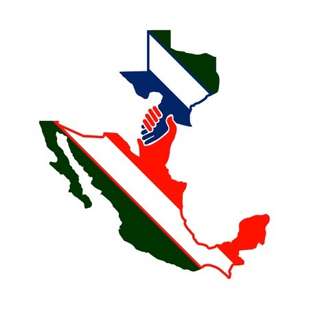 Cooperate Between Mexico With The Texas Vector Handshake Logo 450x450 Cooperate Between Mexico With The Texas Vector Handshake Logo