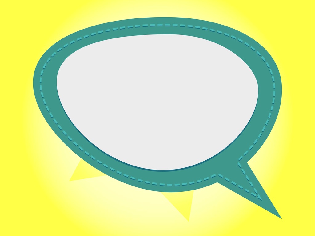 1024x767 Speech Balloon Vector Art Graphics